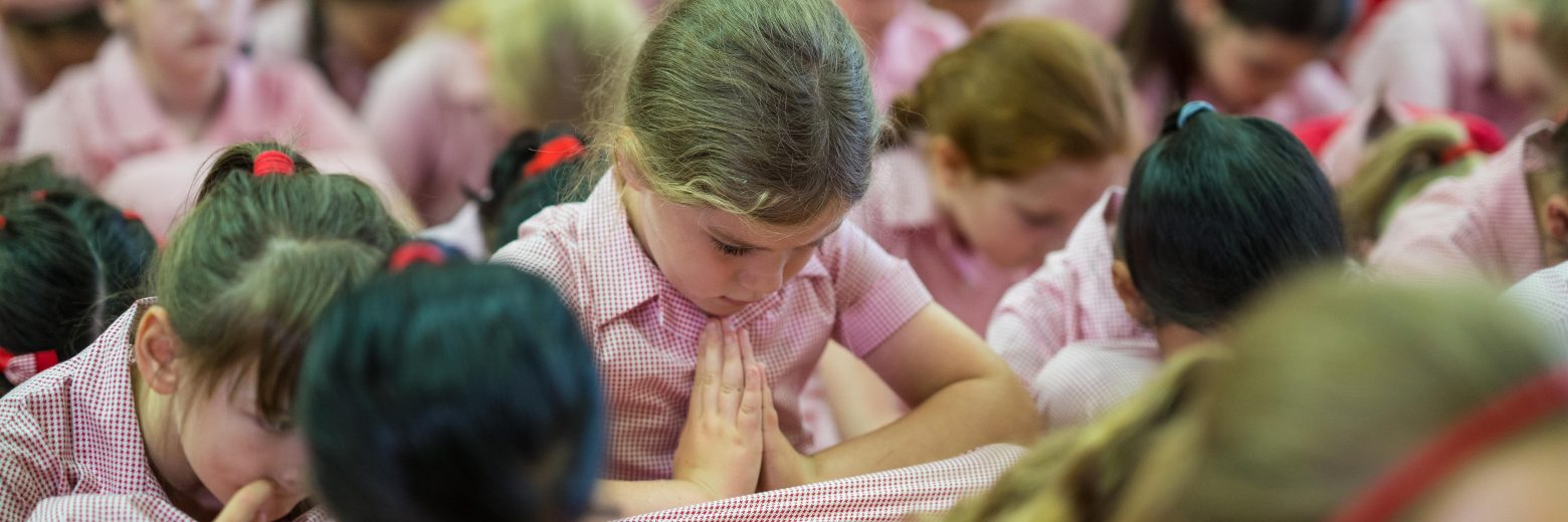Student praying