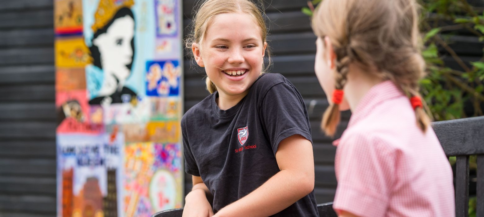 pupils chatting