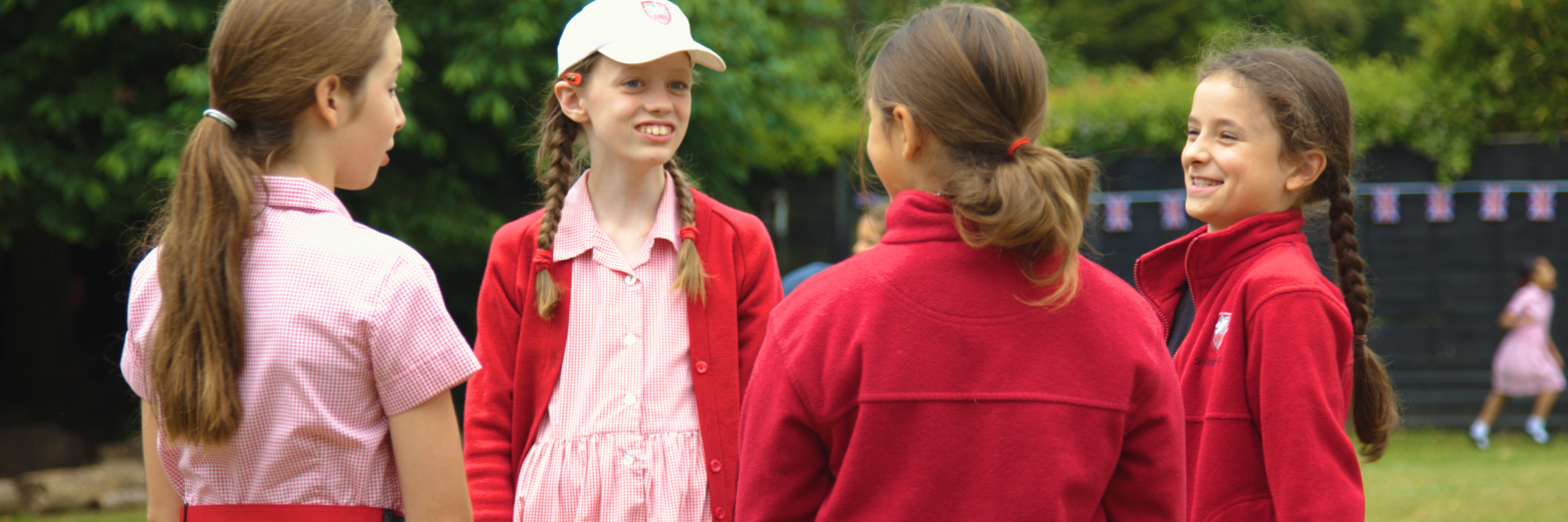 students outdoors