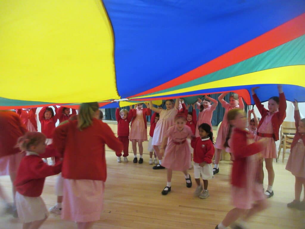 parachute fun at school