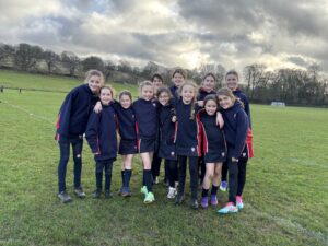 St Hilda's School runners at Berkhamsted cross-country relay races