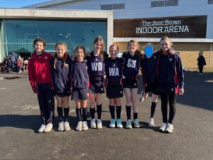 St Hilda's School U11 netball team at London North regional tournament