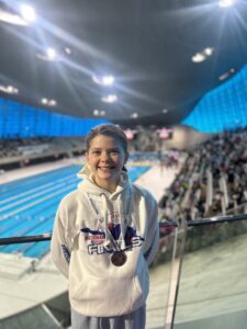 St Hilda's pupil wins bronze medal at ISA national swimming championships held at London Olympic Pool